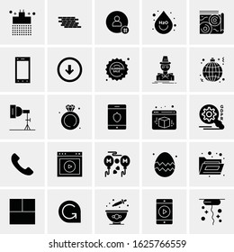 25 Universal Icons Vector illustration