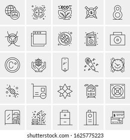 25 Universal Icons Vector illustration