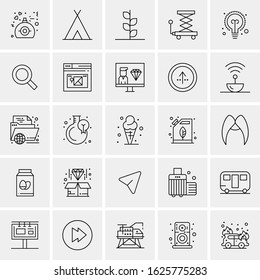 25 Universal Icons Vector illustration
