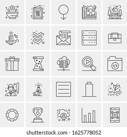 25 Universal Icons Vector illustration