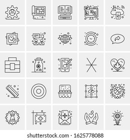 25 Universal Icons Vector illustration