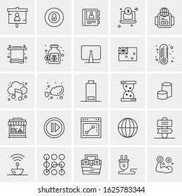 25 Universal Icons Vector illustration