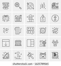 25 Universal Icons Vector illustration