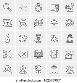 25 Universal Icons Vector illustration