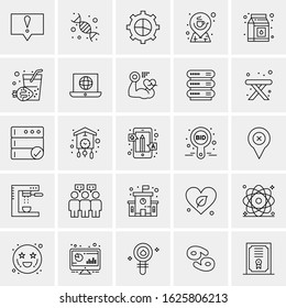 25 Universal Icons Vector illustration
