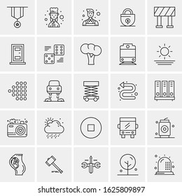 25 Universal Icons Vector illustration