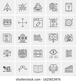 25 Universal Icons Vector illustration