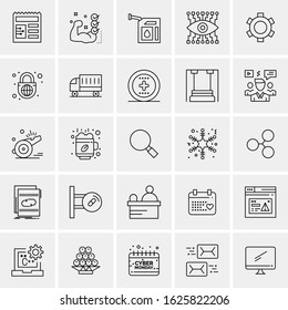 25 Universal Icons Vector illustration
