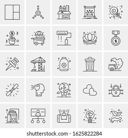 25 Universal Icons Vector illustration