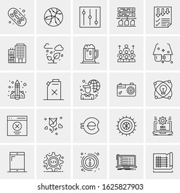 25 Universal Icons Vector illustration