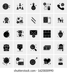 25 Universal Icons Vector illustration