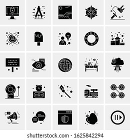 25 Universal Icons Vector illustration