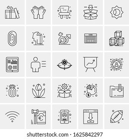 25 Universal Icons Vector illustration
