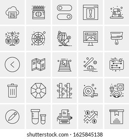 25 Universal Icons Vector illustration