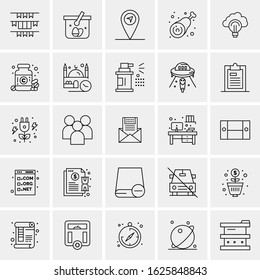 25 Universal Icons Vector illustration