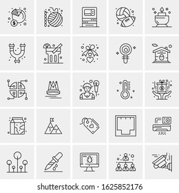 25 Universal Icons Vector illustration