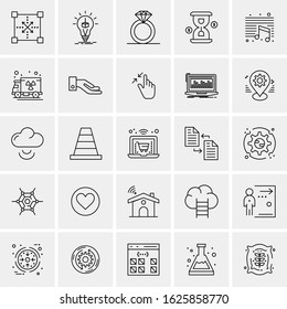 25 Universal Icons Vector illustration