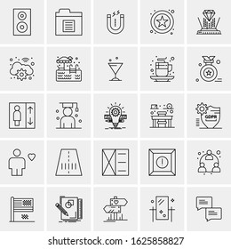 25 Universal Icons Vector illustration