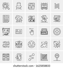 25 Universal Icons Vector illustration