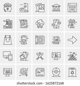 25 Universal Icons Vector illustration