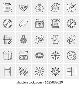25 Universal Icons Vector illustration