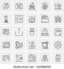 25 Universal Icons Vector illustration