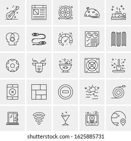 25 Universal Icons Vector illustration
