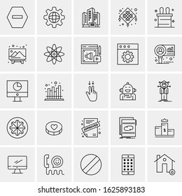 25 Universal Icons Vector illustration