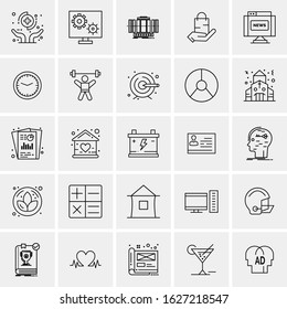 25 Universal Icons Vector illustration