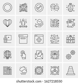 25 Universal Icons Vector illustration