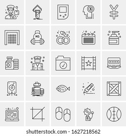 25 Universal Icons Vector illustration