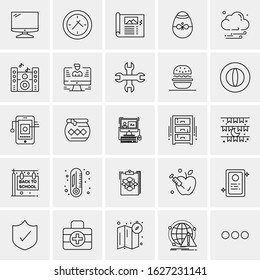 25 Universal Icons Vector illustration