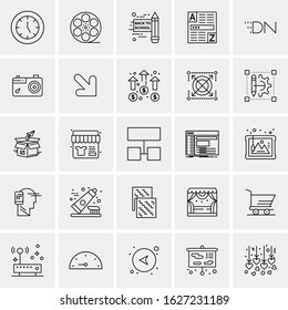 25 Universal Icons Vector illustration