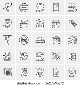 25 Universal Icons Vector illustration