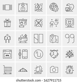 25 Universal Icons Vector illustration