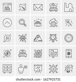 25 Universal Icons Vector illustration