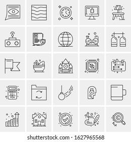 25 Universal Icons Vector illustration