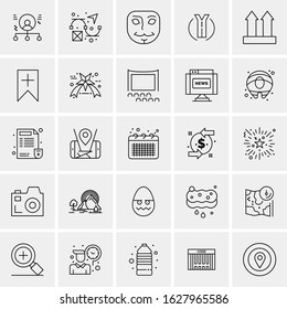 25 Universal Icons Vector illustration