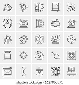 25 Universal Icons Vector illustration