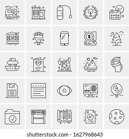 25 Universal Icons Vector illustration