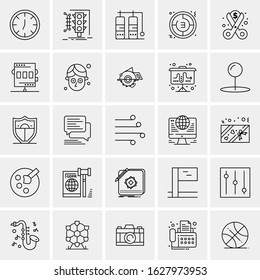 25 Universal Icons Vector illustration