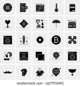25 Universal Icons Vector illustration