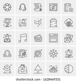25 Universal Icons Vector illustration