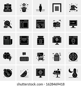 25 Universal Icons Vector illustration