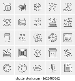 25 Universal Icons Vector illustration