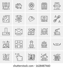 25 Universal Icons Vector illustration