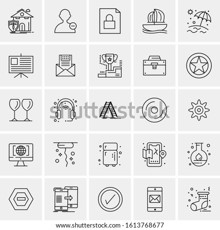 25 Universal Icons Vector illustration