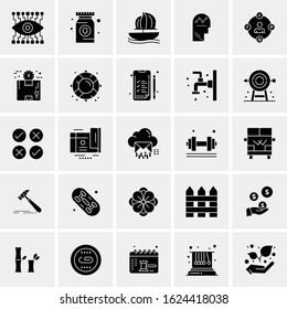 25 Universal Icons Vector illustrationCreative Beauitful Icon Illustration to use in Print and Web Related project.
