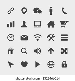 25 universal icons for web