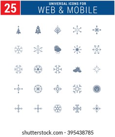 25 Universal Icons For Web and Mobile. web icons for business, finance and communication